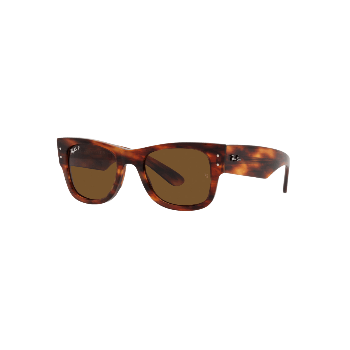 Ray-Ban Mega Wayfarer RB0840S 954/57 Sunglasses – Striped Havanna