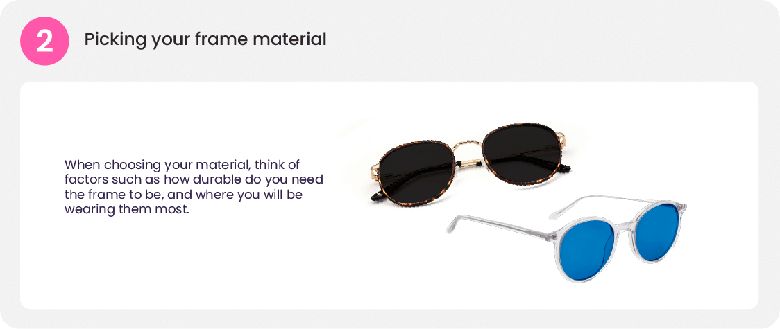 Step 2: picking your frame material